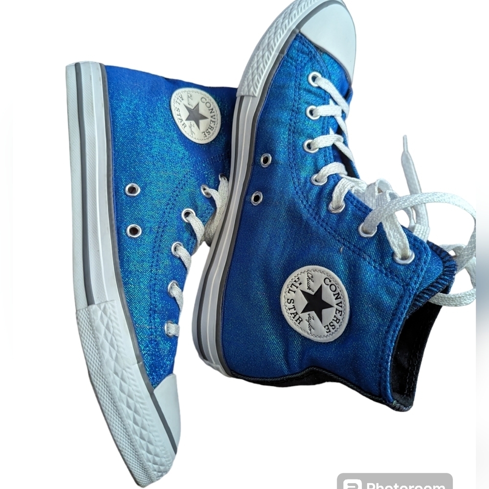 Converse All Star In Blue Glitter